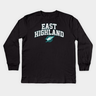 East Highland High School Kids Long Sleeve T-Shirt